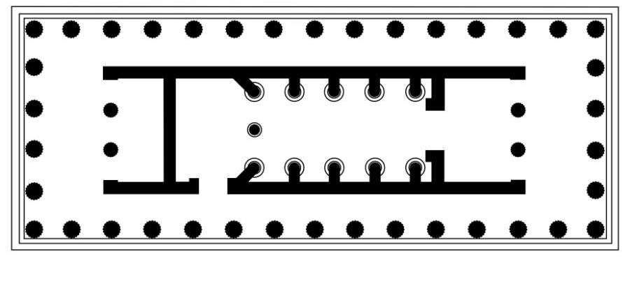 Planta del Templo de Apolo en Bassae